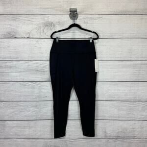 Bootyful Women's Black Interlink High Waisted Active Leggings Size Large